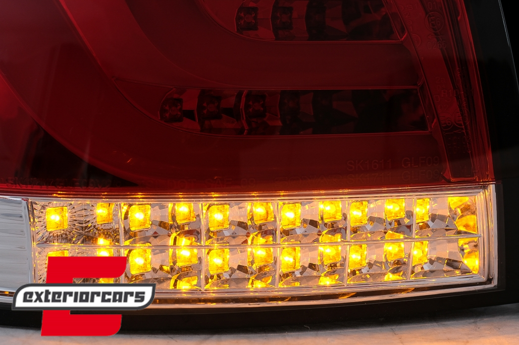 LED stražnja svjetla LedBar LED žmigavci (crvena/kristal) / Volkswagen Golf VI (2008-2013) - Slika 13
