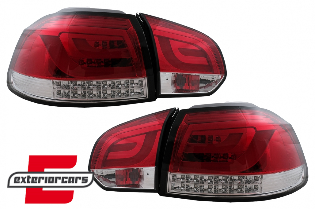 LED stražnja svjetla LedBar LED žmigavci (crvena/kristal) / Volkswagen Golf VI (2008-2013) - Slika 3