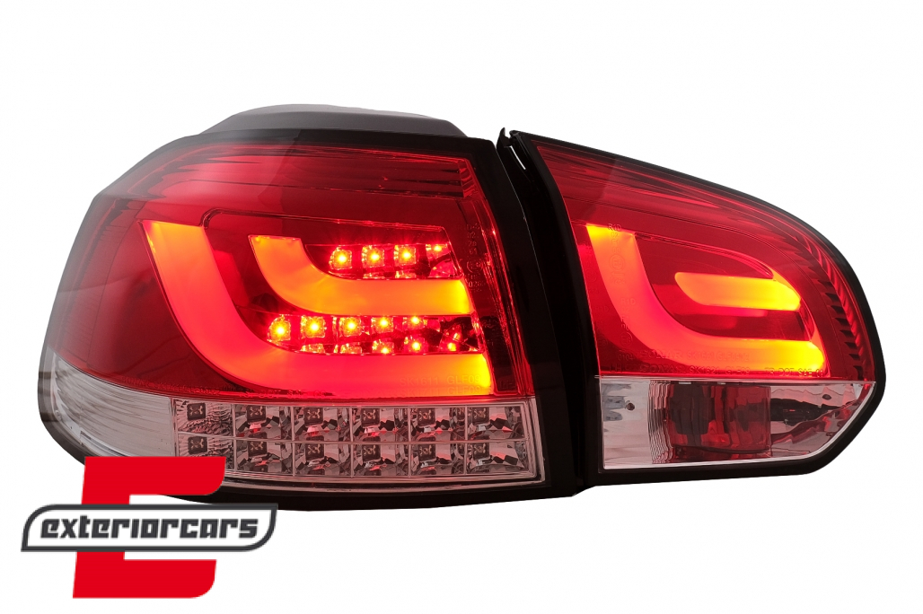 LED stražnja svjetla LedBar LED žmigavci (crvena/kristal) / Volkswagen Golf VI (2008-2013) - Slika 6