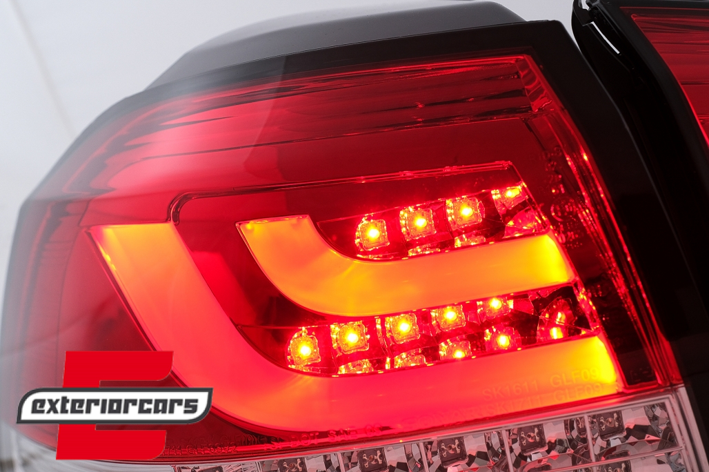 LED stražnja svjetla LedBar LED žmigavci (crvena/kristal) / Volkswagen Golf VI (2008-2013) - Slika 8