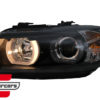 Prednja svjetla 3D LED Angel Eyes U-dizajn (crna) / BMW serije 3 E90 limuzina E91 karavan (03.2005-08.2008) - Slika 13