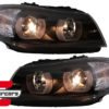 Prednja svjetla 3D LED Angel Eyes U-dizajn (crna) / BMW serije 3 E90 limuzina E91 karavan (03.2005-08.2008) - Slika 16