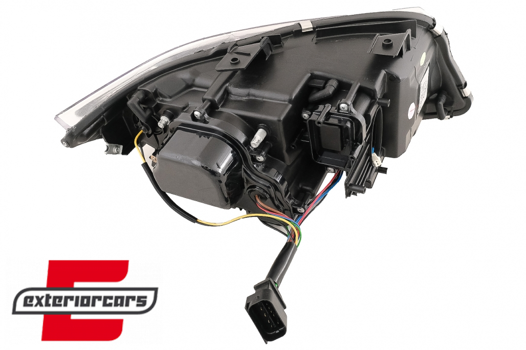 Prednja svjetla 3D LED Angel Eyes U-dizajn (crna) / BMW serije 3 E90 limuzina E91 karavan (03.2005-08.2008) - Slika 20
