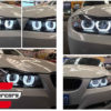 Prednja svjetla 3D LED Angel Eyes U-dizajn (crna) / BMW serije 3 E90 limuzina E91 karavan (03.2005-08.2008) - Slika 23