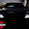 Prednja svjetla 3D LED Angel Eyes U-dizajn (crna) / BMW serije 3 E90 limuzina E91 karavan (03.2005-08.2008) - Slika 26