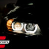 Prednja svjetla 3D LED Angel Eyes U-dizajn (crna) / BMW serije 3 E90 limuzina E91 karavan (03.2005-08.2008) - Slika 29
