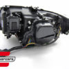 Prednja svjetla 3D LED Angel Eyes U-dizajn (chrome) / BMW serije 3 E90 limuzina E91 karavan (03.2005-08.2008) - Slika 4