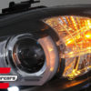 Prednja svjetla 3D LED Angel Eyes U-dizajn (crna) / BMW serije 3 E90 limuzina E91 karavan (03.2005-08.2008) - Slika 12