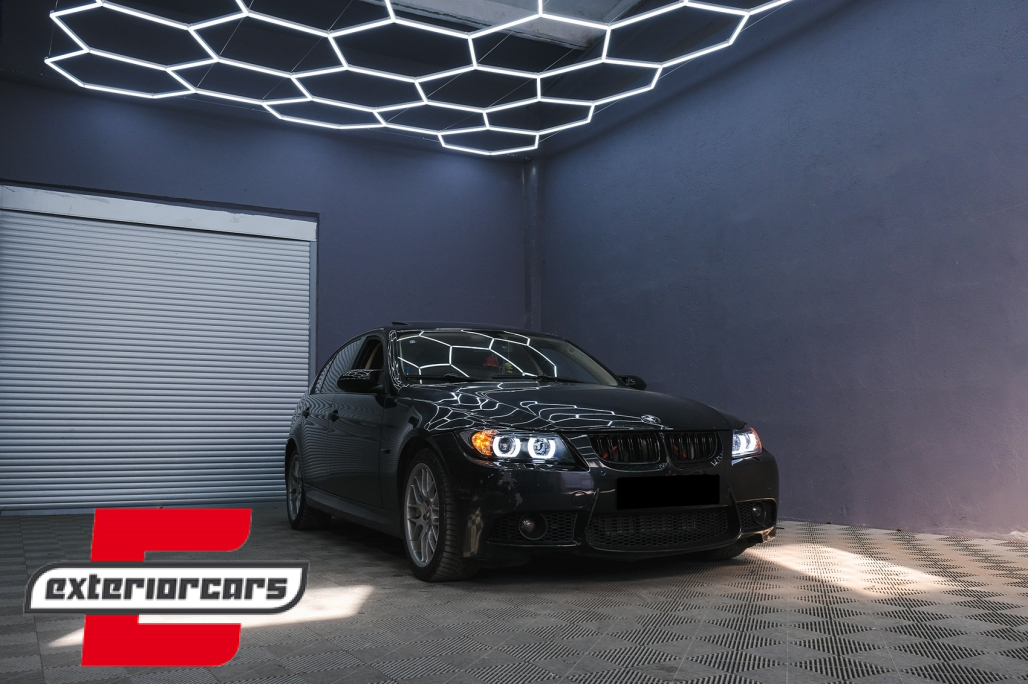 Prednja svjetla 3D LED Angel Eyes U-dizajn Xenon (crna) / BMW serije 3 E90 limuzina E91 karavan (03.2005-08.2008) - Slika 20