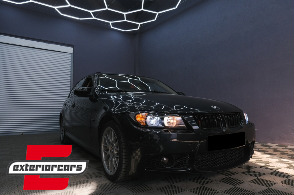 Prednja svjetla 3D LED Angel Eyes U-dizajn Xenon (crna) / BMW serije 3 E90 limuzina E91 karavan (03.2005-08.2008) - Slika 26