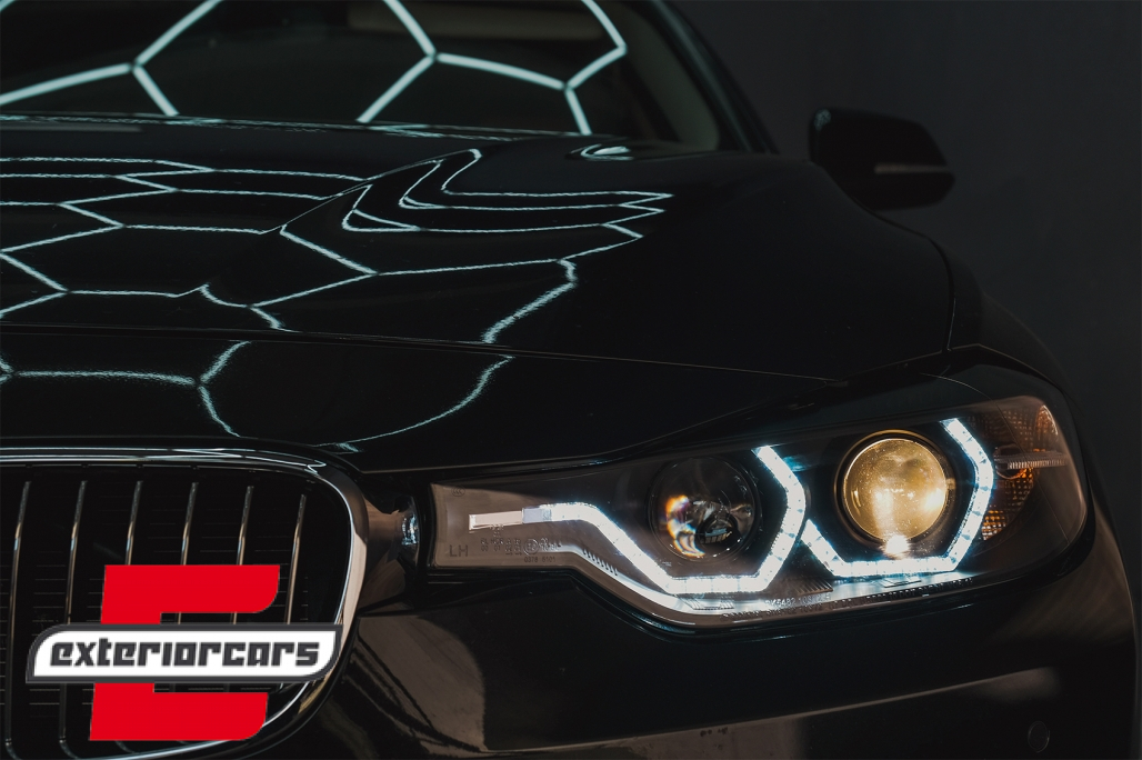 Prednja svjetla Angel Eyes LED DRL (crna) / BMW serije 3 F30 F31 limuzina karavan (10.2011-05.2015) - Slika 27