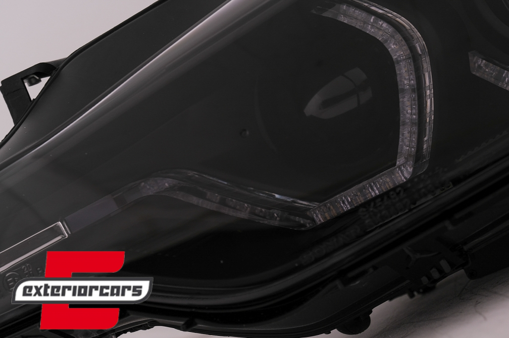 Prednja svjetla Angel Eyes LED DRL Xenon (crna) / BMW serije 3 F30 F31 limuzina karavan (10.2011-05.2015) - Slika 4