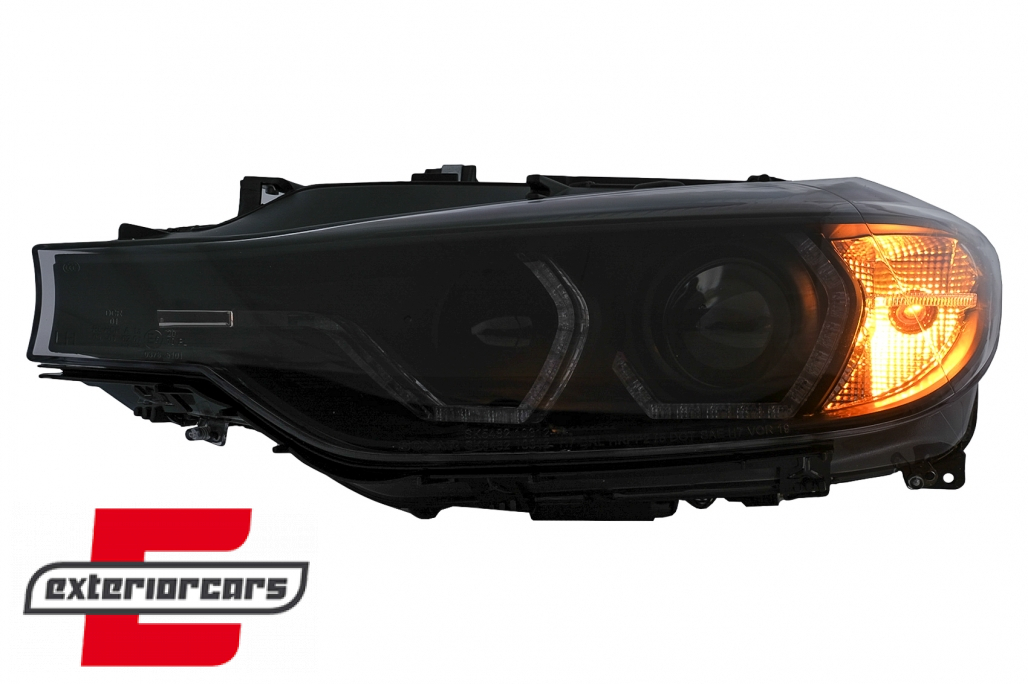 Prednja svjetla Angel Eyes LED DRL Xenon (crna) / BMW serije 3 F30 F31 limuzina karavan (10.2011-05.2015) - Slika 7
