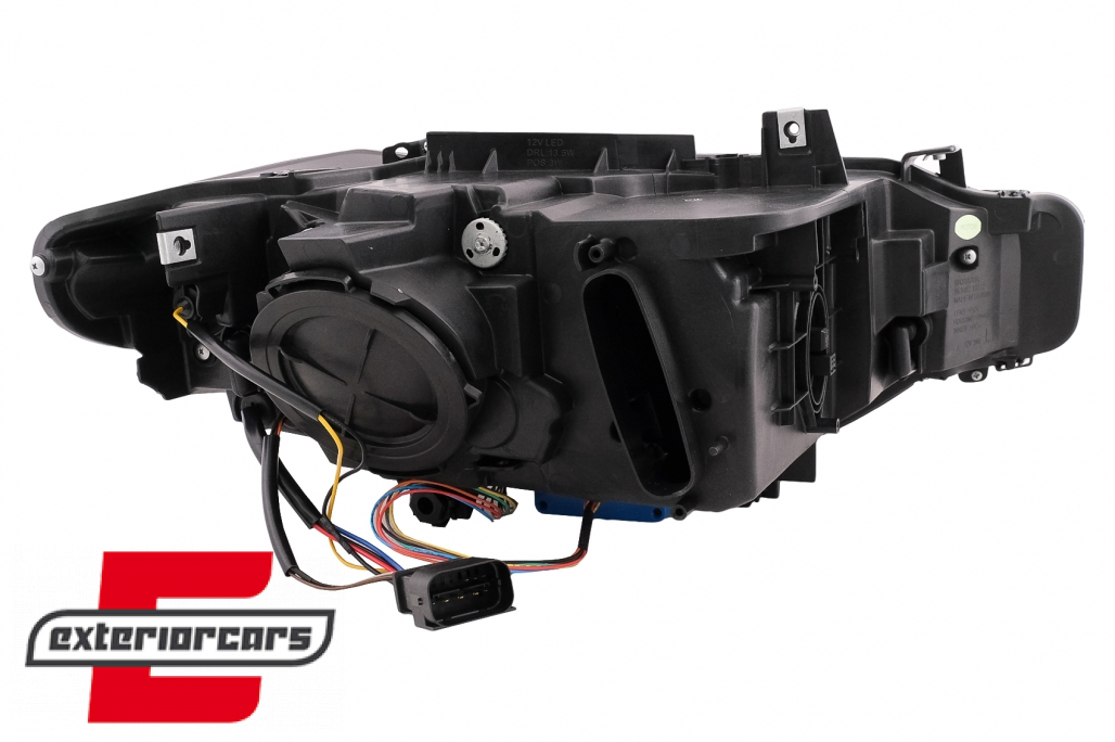 Prednja svjetla Angel Eyes LED DRL Xenon (crna) / BMW serije 3 F30 F31 limuzina karavan (10.2011-05.2015) - Slika 10
