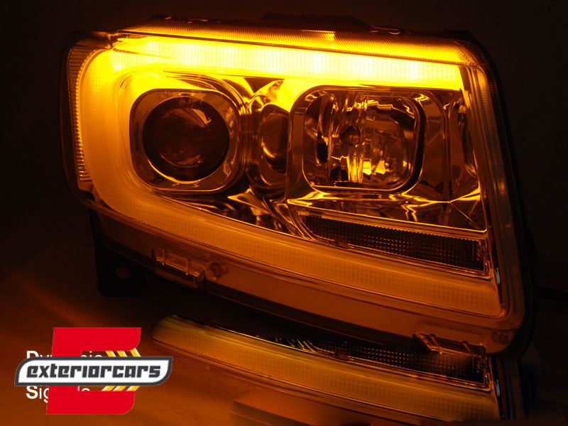 Prednja svjetla LED SEQ žmigavci (chrome) / JEEP Grand Cherokee WK2 (2011-2013) - Slika 4