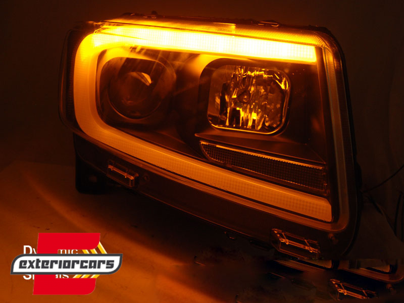 Prednja svjetla LED SEQ žmigavci (crna) / JEEP Grand Cherokee WK2 (2011-2013) - Slika 4
