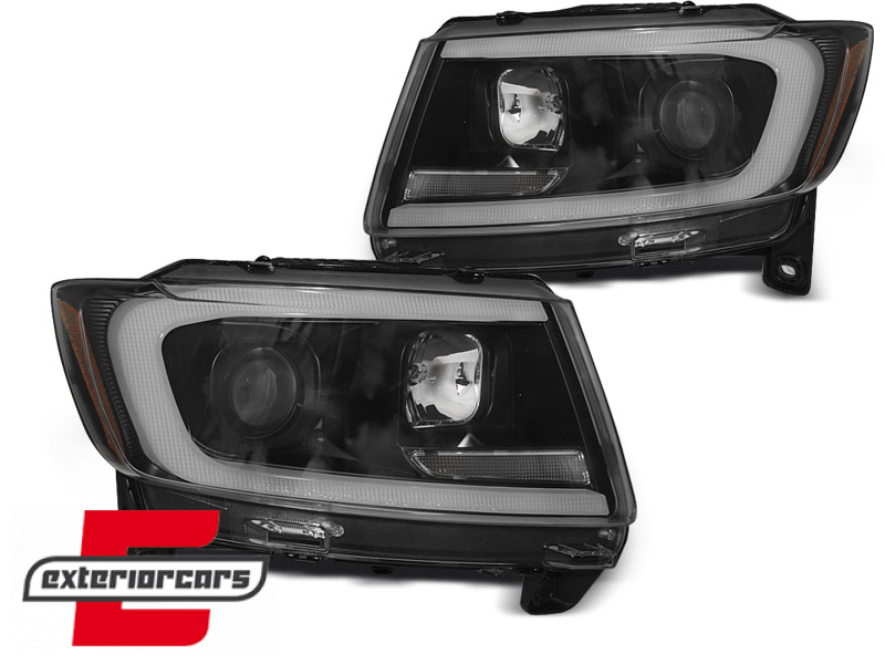 Prednja svjetla LED SEQ žmigavci (crna) / JEEP Grand Cherokee WK2 (2011-2013) - Slika 2