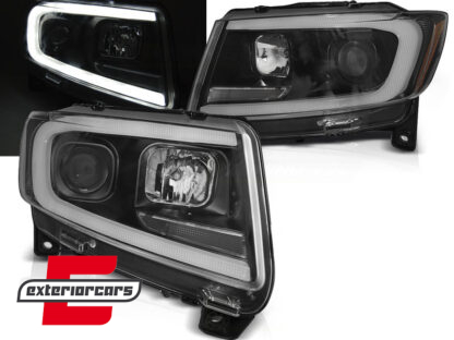 Prednja svjetla LED SEQ žmigavci (crna) / JEEP Grand Cherokee WK2 (2011-2013)