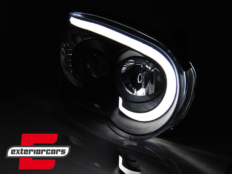 Prednja svjetla LED TubeLight (crna) / Subaru Impreza II GD (2003-2005) - Slika 2