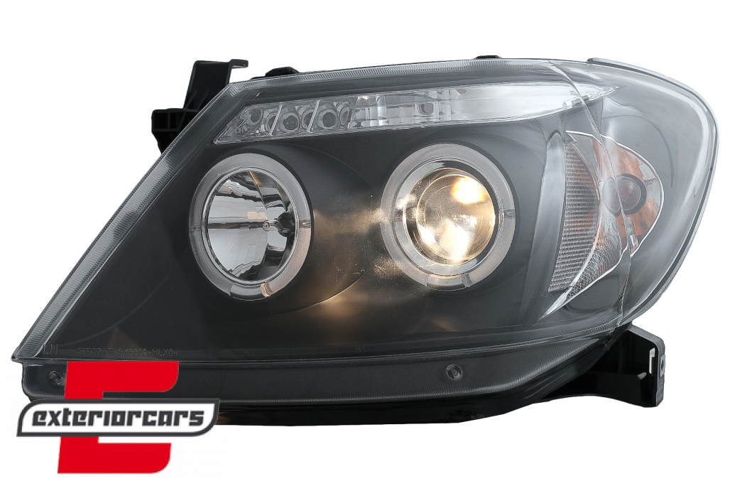 Prednja svjetla Angel Eyes (crna) / Toyota Hilux (2005-2011) - Slika 12