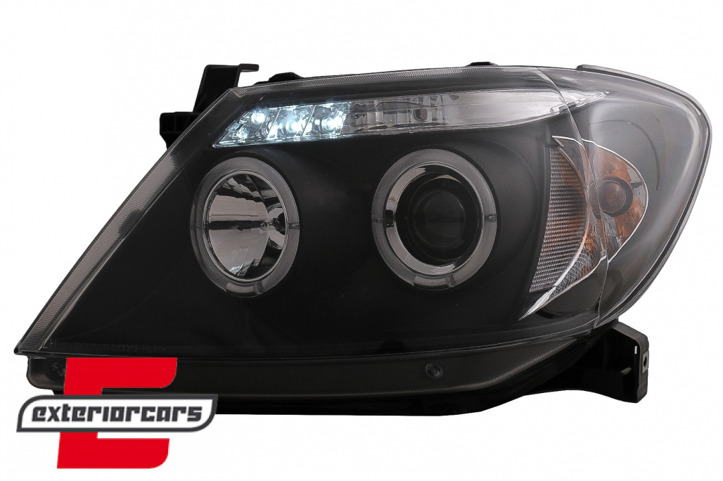 Prednja svjetla Angel Eyes (crna) / Toyota Hilux (2005-2011) - Slika 15