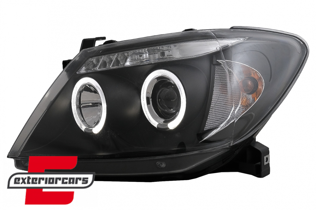 Prednja svjetla Angel Eyes (crna) / Toyota Hilux (2005-2011) - Slika 3