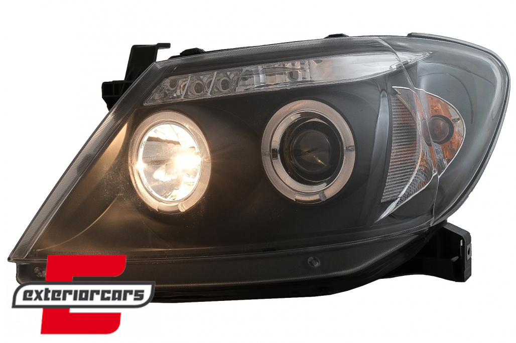 Prednja svjetla Angel Eyes (crna) / Toyota Hilux (2005-2011) - Slika 10