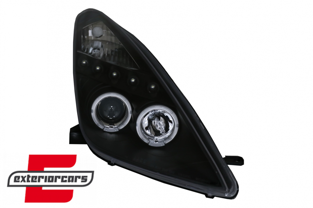 Prednja svjetla Angel Eyes (crna) / Toyota Celica T230 (1999-2005) - Slika 2