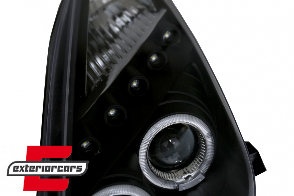 Prednja svjetla Angel Eyes (crna) / Toyota Celica T230 (1999-2005) - Slika 4