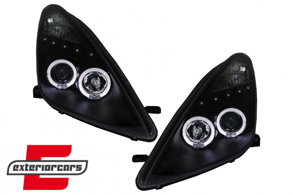 Prednja svjetla Angel Eyes (crna) / Toyota Celica T230 (1999-2005) - Slika 8
