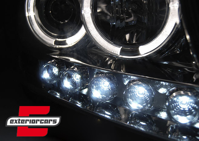 Prednja svjetla Angel Eyes (chrome) / Toyota Land Cruiser FJ200 (2007-2012) - Slika 3