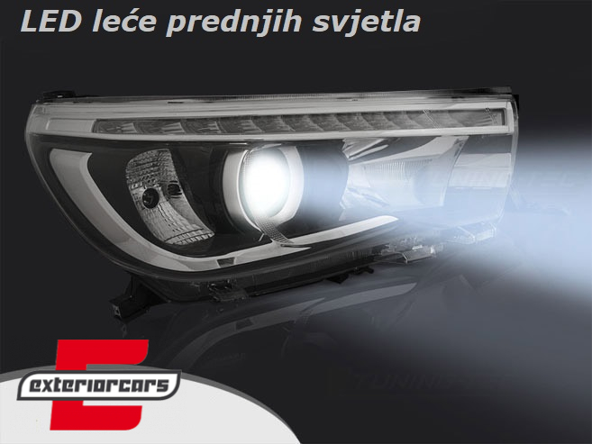 LED prednja svjetla TruDRL (crna) /Toyota Hilux (2016-) - Slika 2
