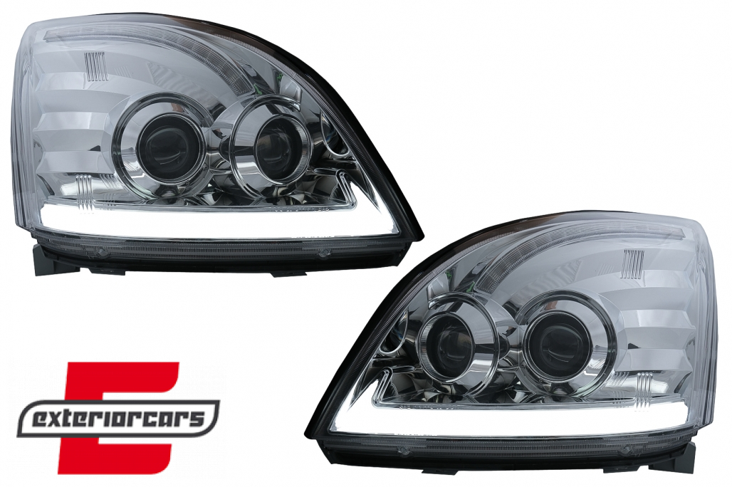 LED prednja svjetla TubeLight SEQ žmigavci (chrome) / Toyota Land Cruiser FJ120 (2003-2009) - Slika 11