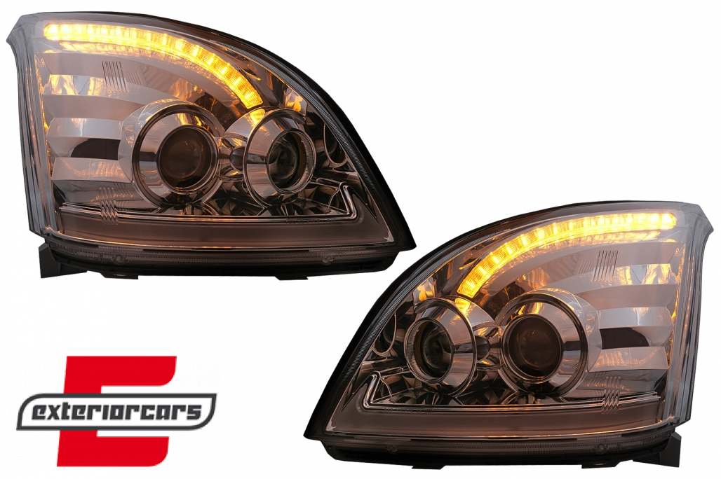 LED prednja svjetla TubeLight SEQ žmigavci (chrome) / Toyota Land Cruiser FJ120 (2003-2009) - Slika 13