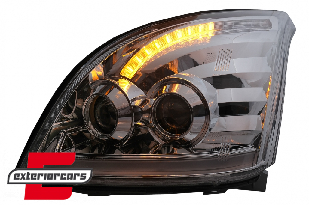 LED prednja svjetla TubeLight SEQ žmigavci (chrome) / Toyota Land Cruiser FJ120 (2003-2009) - Slika 14