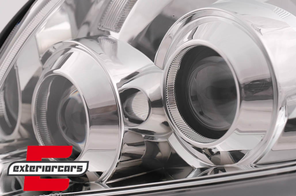LED prednja svjetla TubeLight SEQ žmigavci (chrome) / Toyota Land Cruiser FJ120 (2003-2009) - Slika 3