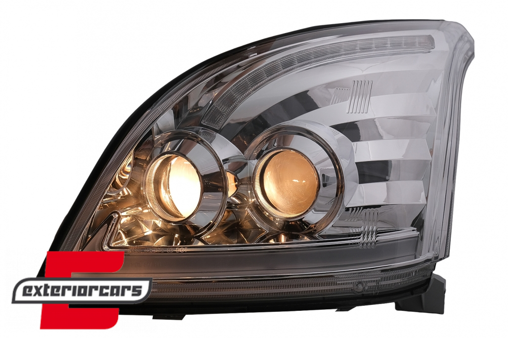 LED prednja svjetla TubeLight SEQ žmigavci (chrome) / Toyota Land Cruiser FJ120 (2003-2009) - Slika 8