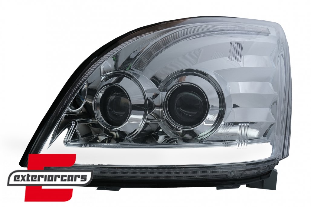 LED prednja svjetla TubeLight SEQ žmigavci (chrome) / Toyota Land Cruiser FJ120 (2003-2009) - Slika 10