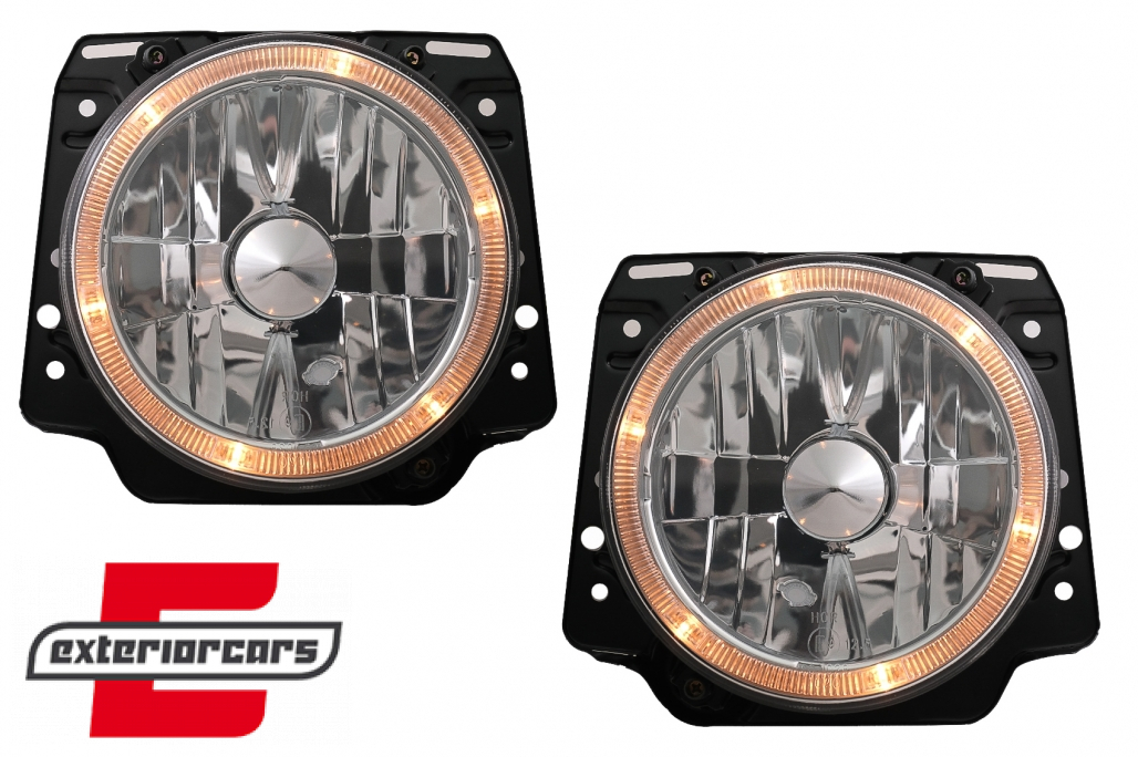 Prednja svjetla Angel Eyes (chrome) / Volkswagen Golf 2 (08.1983-08.1991) - Slika 2