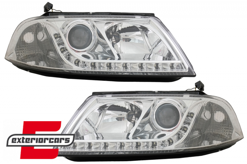 Prednja svjetla LED DayLight (chrome) / Volkswagen Passat B5 3BG (09.2000-03.2005) - Slika 2