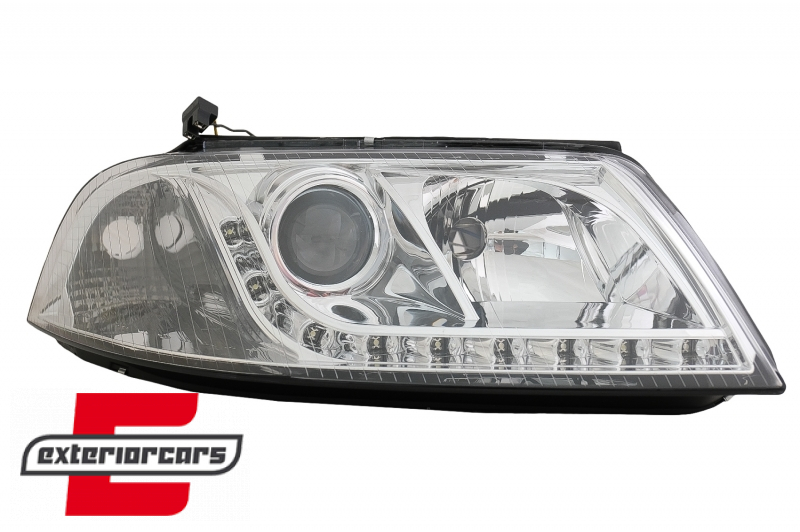 Prednja svjetla LED DayLight (chrome) / Volkswagen Passat B5 3BG (09.2000-03.2005) - Slika 3