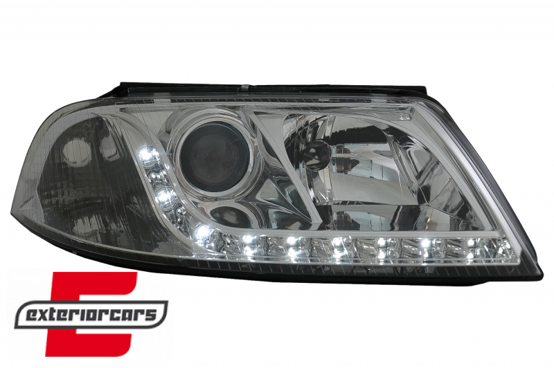 Prednja svjetla LED DayLight (chrome) / Volkswagen Passat B5 3BG (09.2000-03.2005) - Slika 5