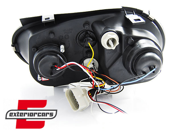 Prednja svjetla Angel Eyes (crna) / VW Golf 4 (1997-2005) - Slika 2