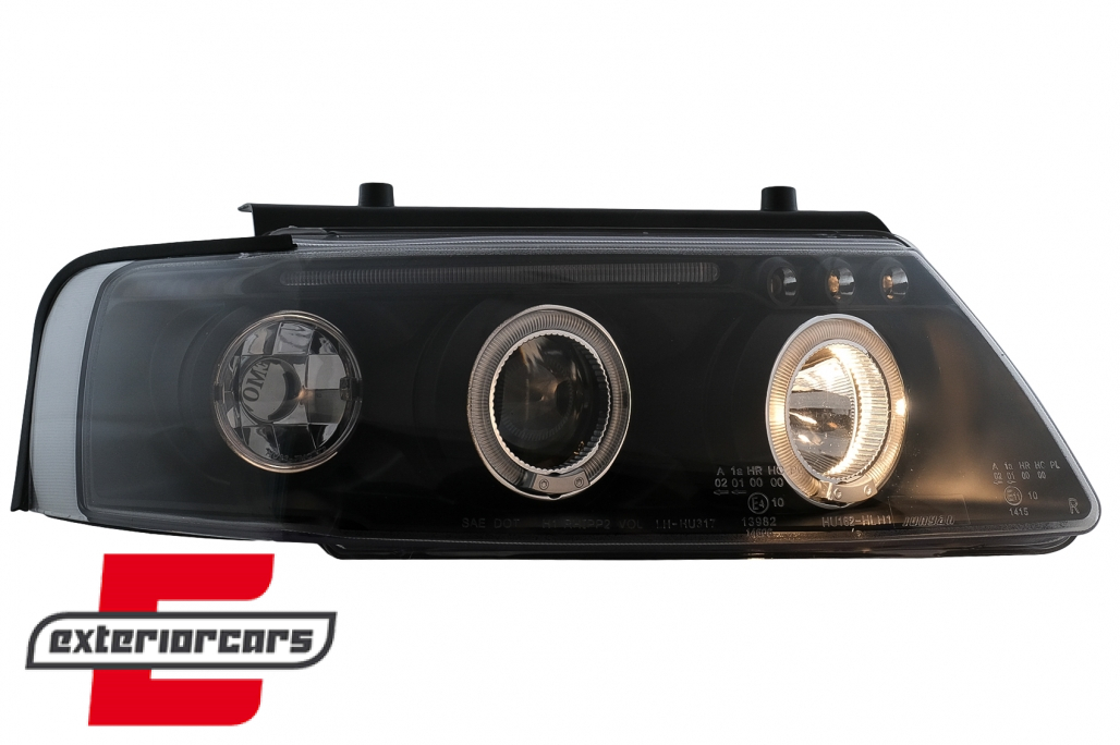 Prednja svjetla Angel Eyes (crna) / Volkswagen Passat B5 3B (11.1996-08.2000) - Slika 10