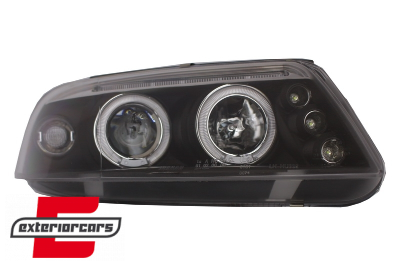 Prednja svjetla Angel Eyes (crna) / Volkswagen Passat B5 3BG (09.2000-03.2005) - Slika 3