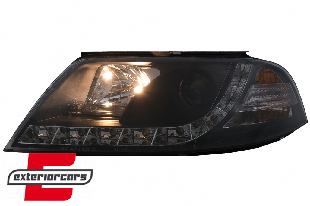 Prednja svjetla LED DayLight (crna) / Volkswagen Passat B5 3BG (09.2000-03.2005) - Slika 10