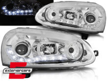 LED prednja svjetla DayLight (chrome) / Volkswagen Golf 5 (2003-2008)