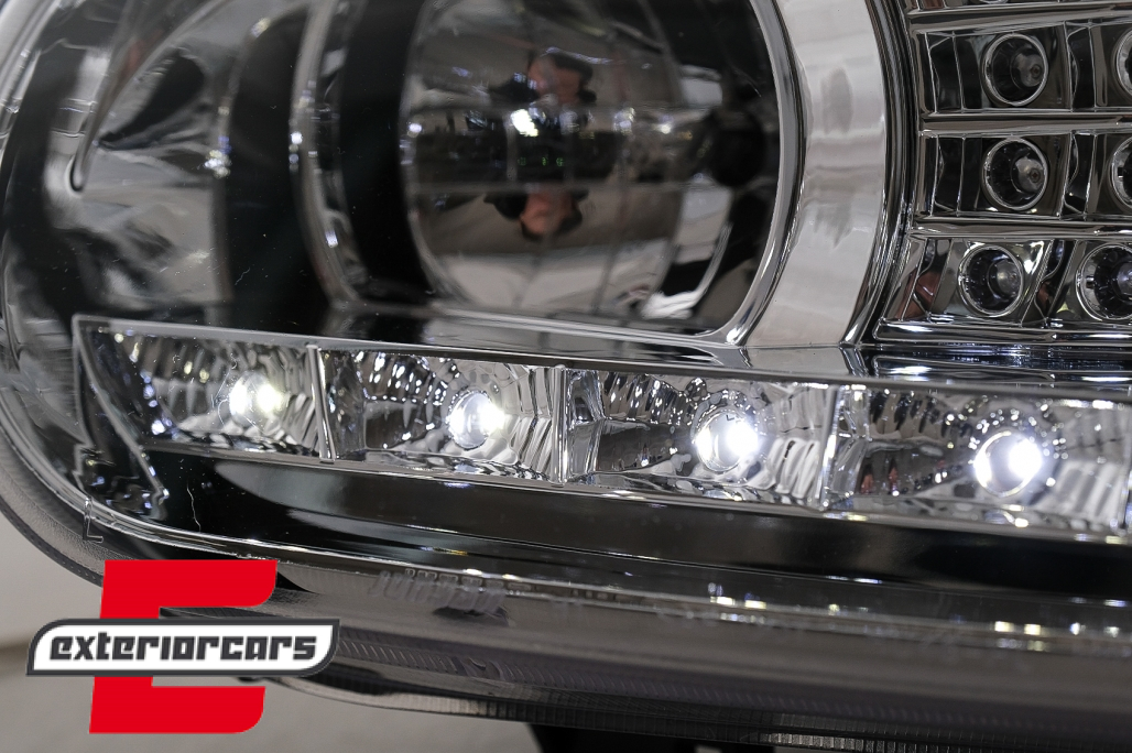 LED prednja svjetla DayLight LED žmigavci (chrome) / VW Golf 4 (1997-2005) - Slika 12