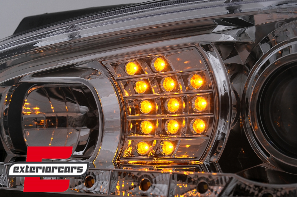 LED prednja svjetla DayLight LED žmigavci (chrome) / VW Golf 4 (1997-2005) - Slika 18