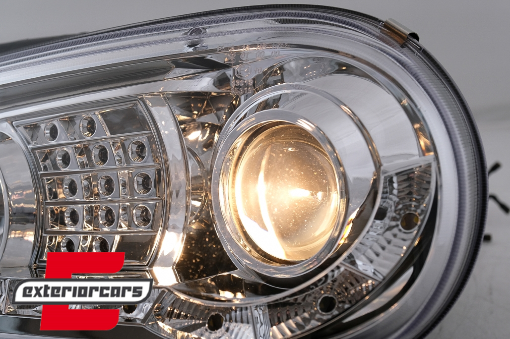 LED prednja svjetla DayLight LED žmigavci (chrome) / VW Golf 4 (1997-2005) - Slika 9